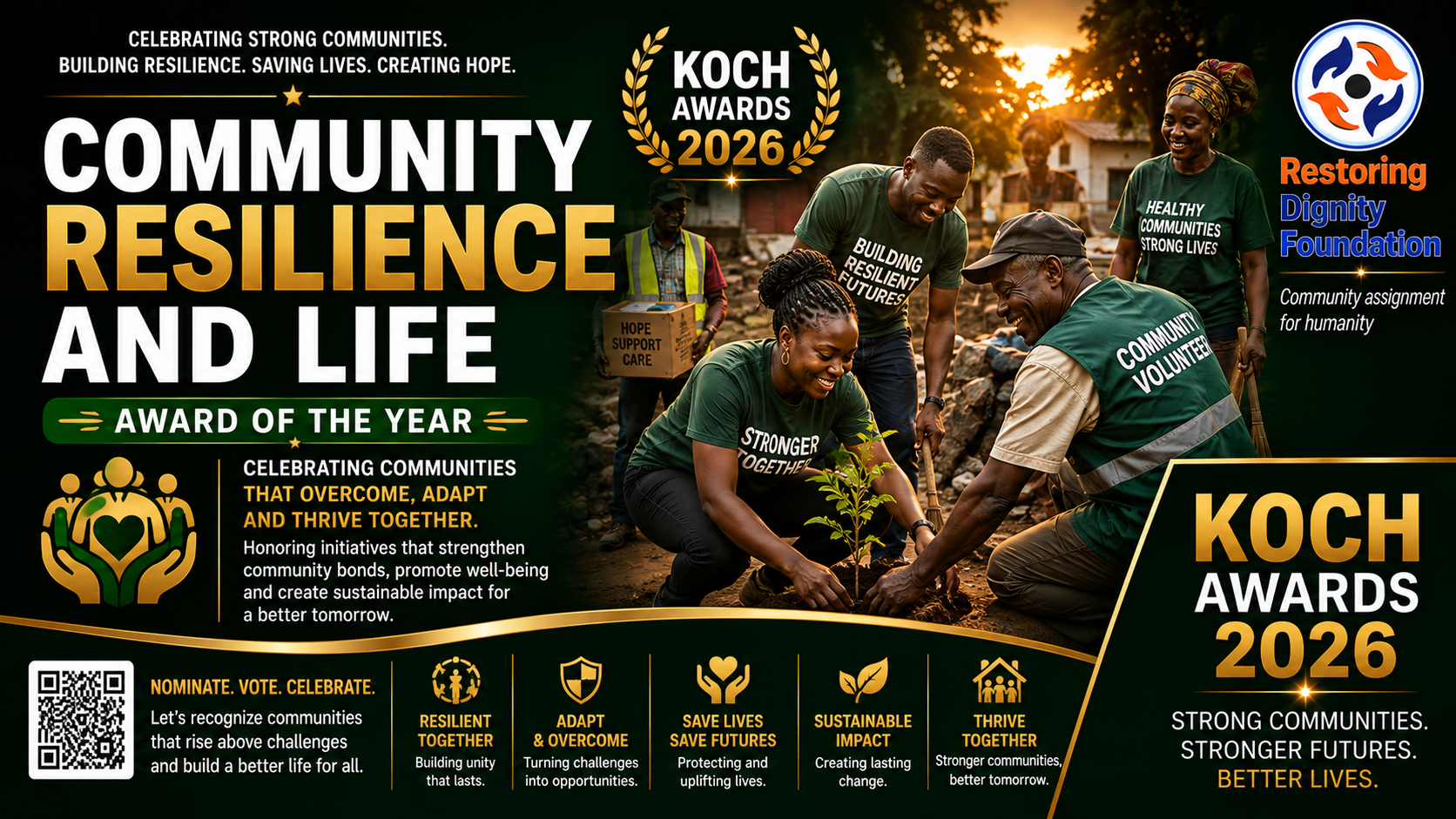 COMMUNITY RESILIENCE AND LIFETIME ACHIEVEMENT AWARD OF THE YEAR